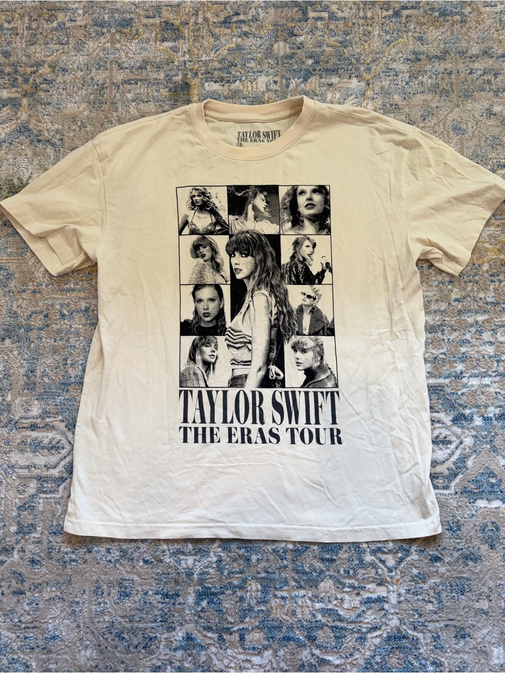 Taylor Swift Cream The Eras Tour Photo Collage Tee